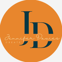 Jennifer Davies Create logo. Digital marketing services and social media management.